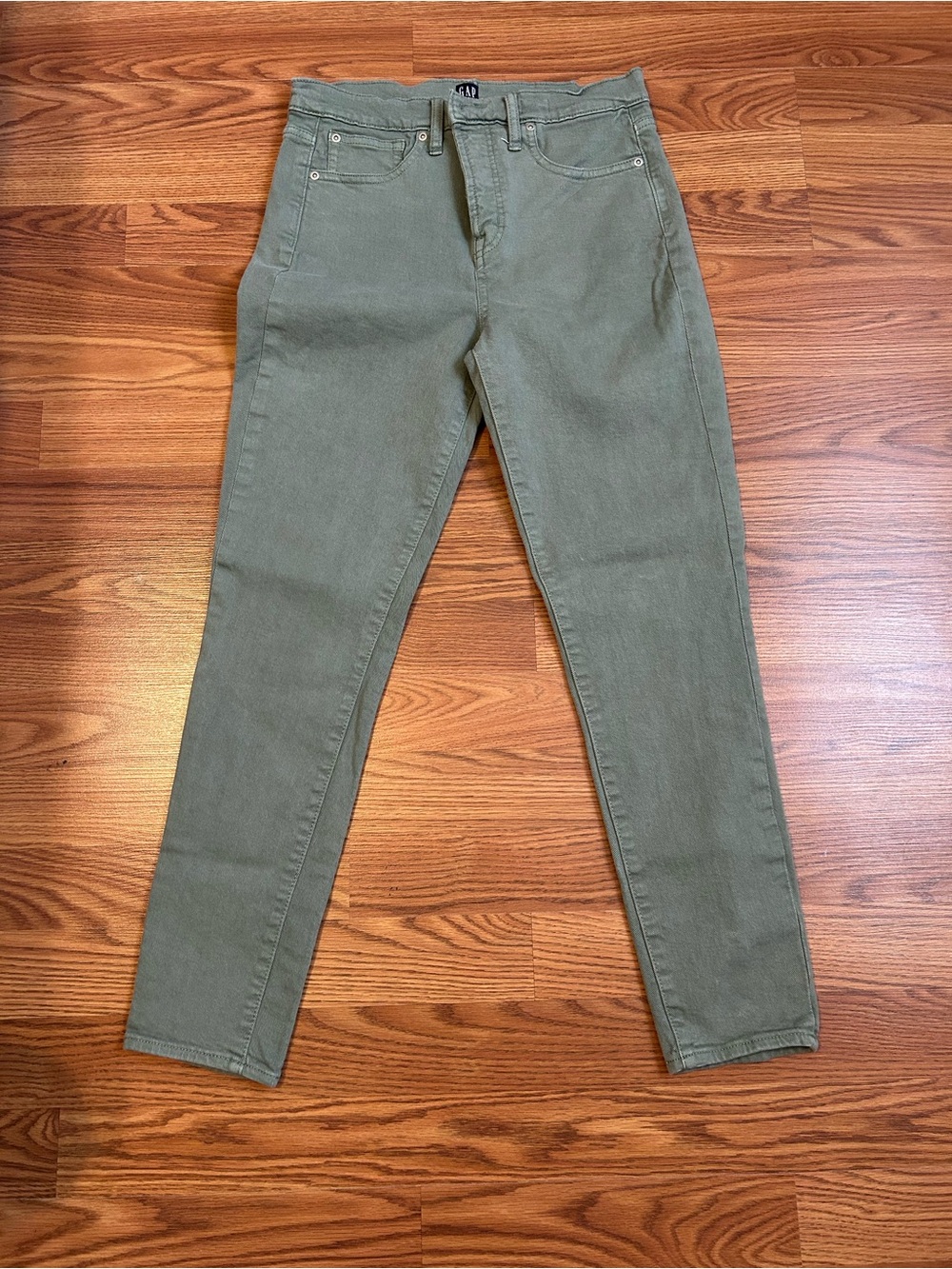 GAP Olive Green True Skinny Jeans
